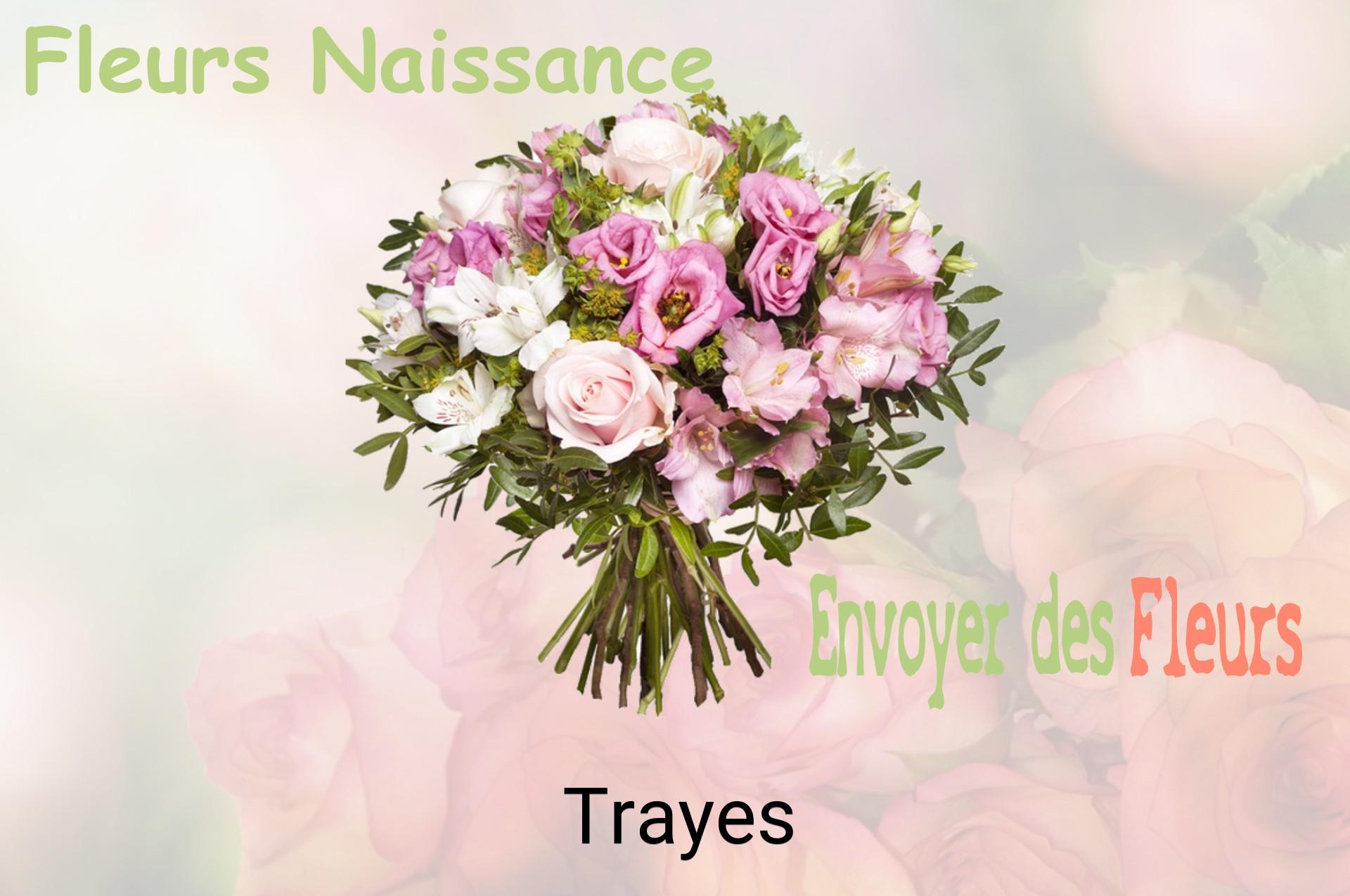 Bouquet de fleurs de naissance livré à Trayes